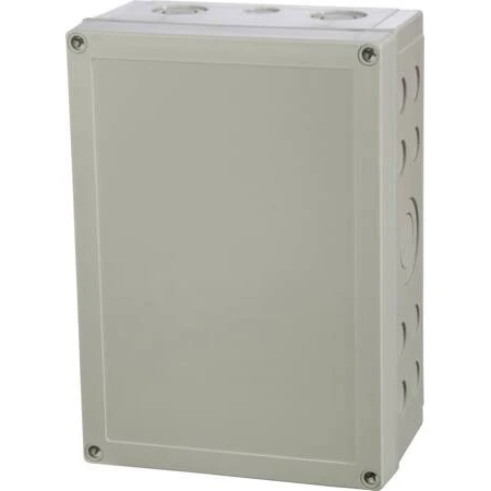 FIBOX MNX Monteringskasse med dæksel, grå, 255x180x100 mm