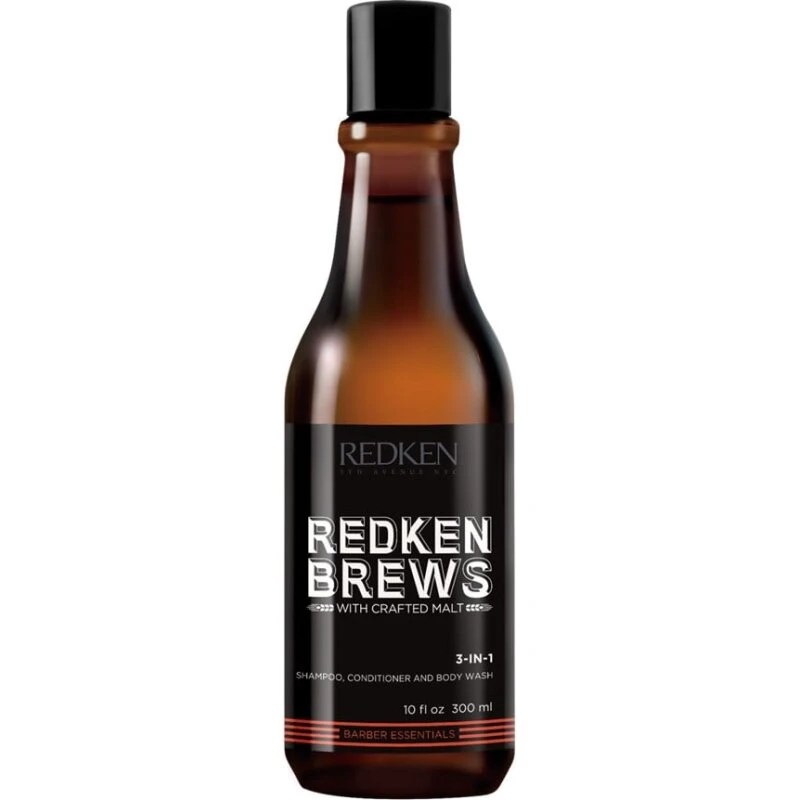 Redken Brews 3‑i‑1 Shampoo, Conditioner & Bodywash 300 ml