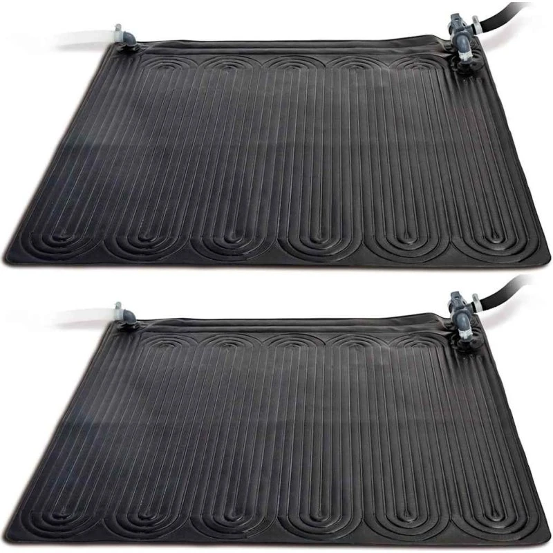 Intex Solvarmer til pool, 2 stk. (1,2x1,2 m), sort