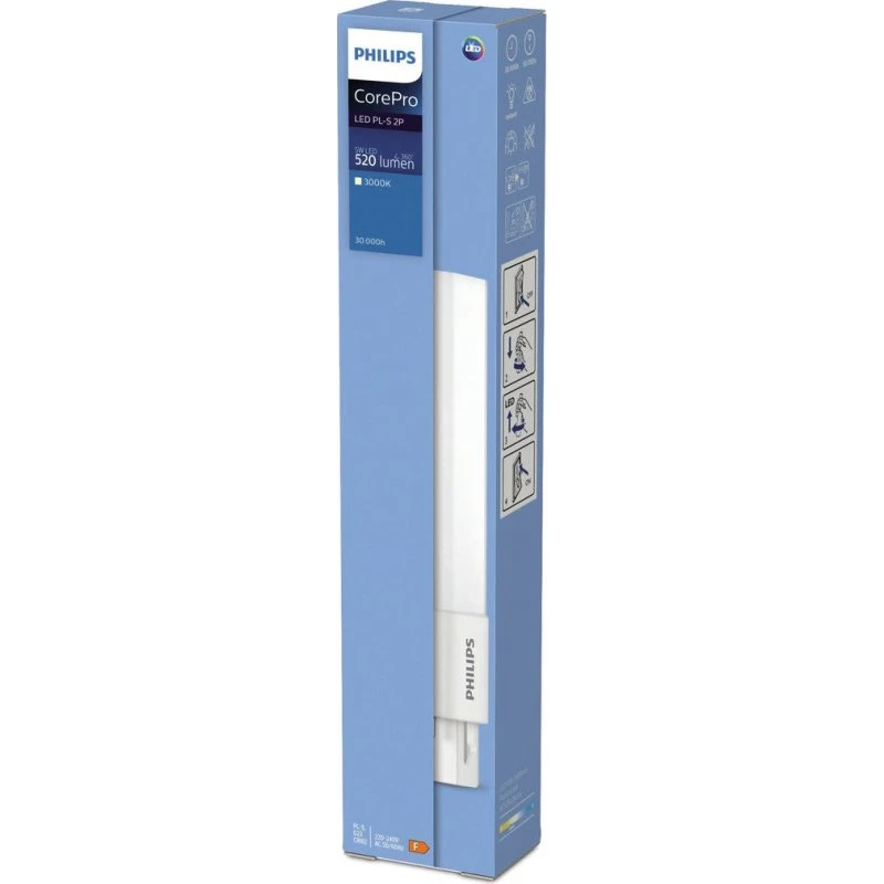 Philips CorePro LED PLS 5W G23 830 2P Kompaktlysrør