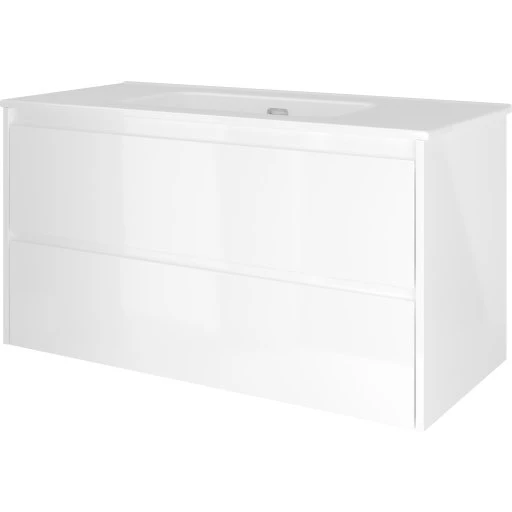 Sanibell Proline møbelpakke, 101x46 cm, hvid højglans