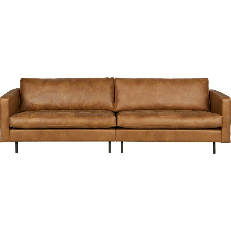 WOOOD Rodeo 3-personers sofa - Cognac ecoleather