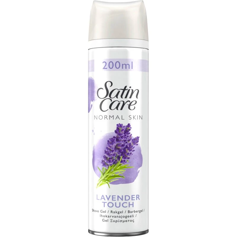 Gillette Satin Care Lavender Touch barbergel 200 ml