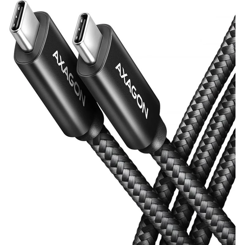 AXAGON USB4 Gen3x2 USB-C til USB-C Kabel, 50 cm, Sort