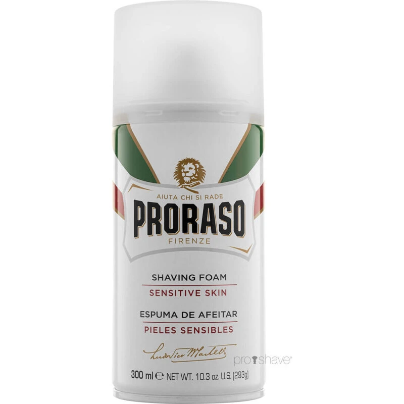 Proraso Barberskum Sensitive Grøn Te & Havre 300 ml