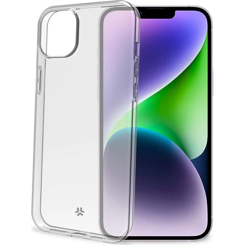 Celly Gelskin TPU Cover til iPhone 15 Plus - Gennemsigtig