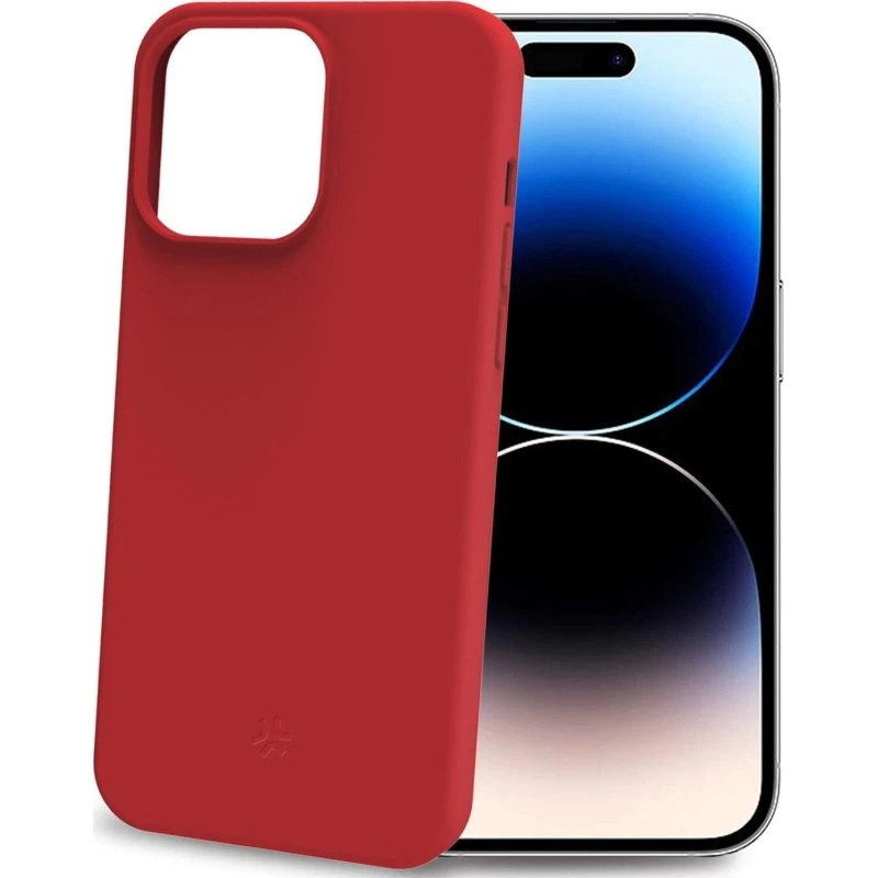 Celly Cromo Soft cover til iPhone 15 Pro - Rød