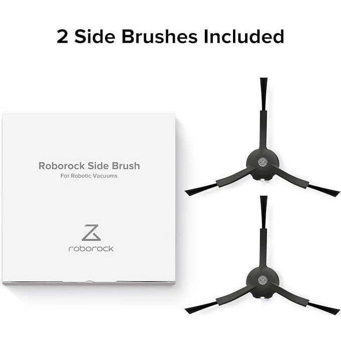 Roborock Sidobørster XI3004, 2 stk. Vinyl, Sort