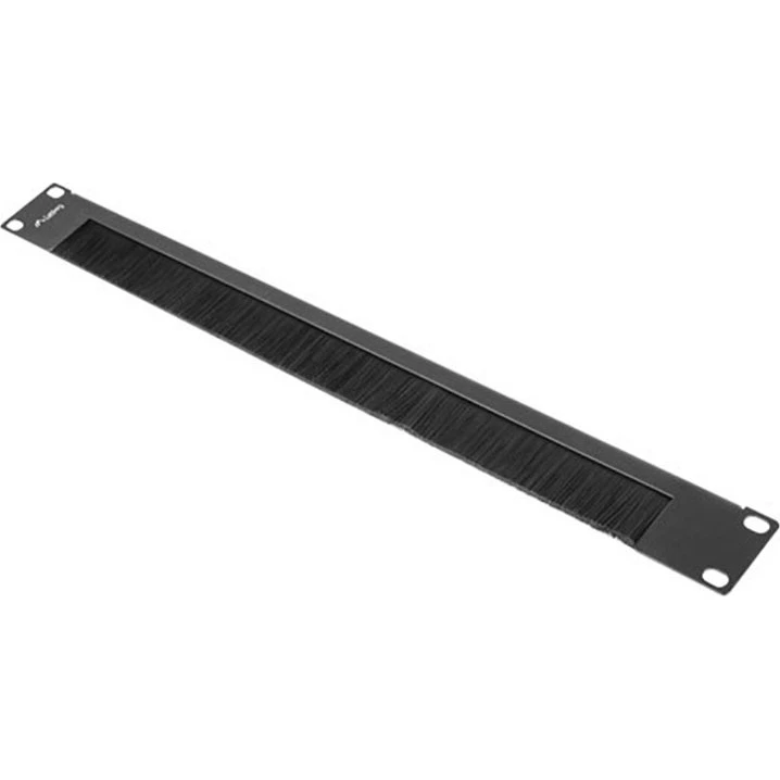 Lanberg Rack Børste Panel 1U 19" (48cm) - Sort