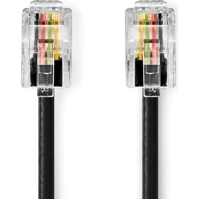 Nedis Telecom Kabel RJ10 5,00 m - Sort