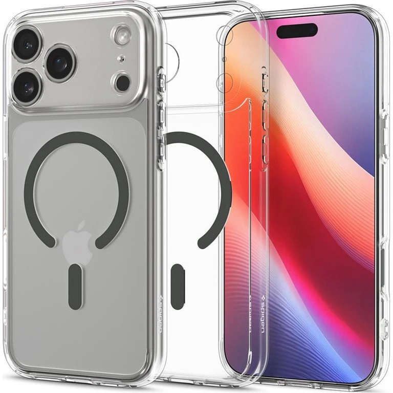 Spigen Ultra Hybrid MagSafe til iPhone 17 Pro Max - Clear Graphite
