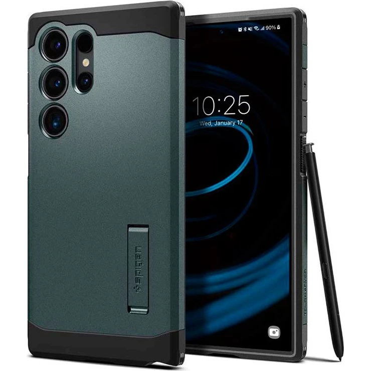Spigen Tough Armor til Samsung Galaxy S24 Ultra - Abyss Green