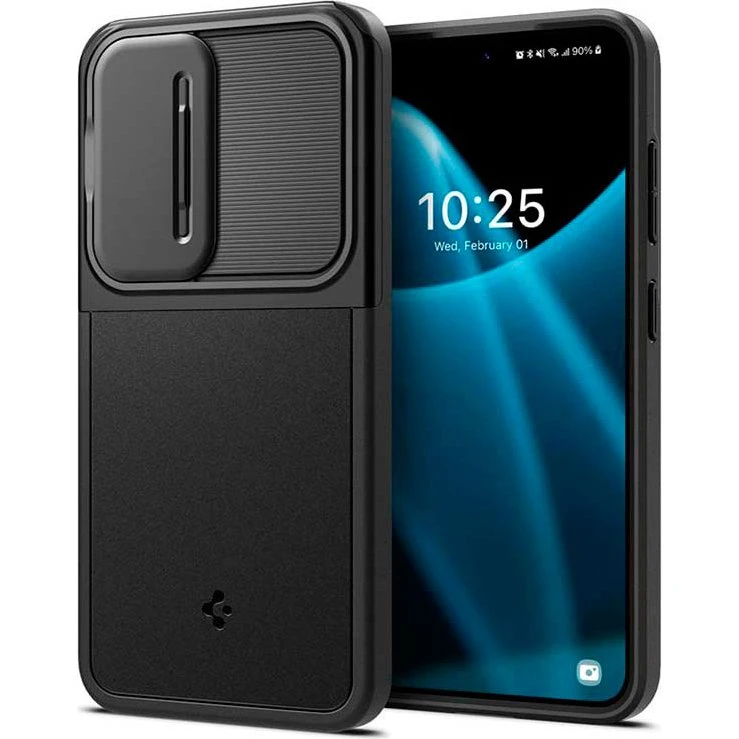 Spigen Optik Armor til Samsung Galaxy S24 - Sort