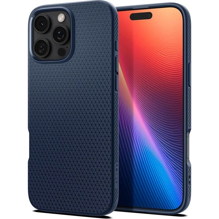 Spigen Liquid Air Case til iPhone 16 Pro Max - Navy Blue