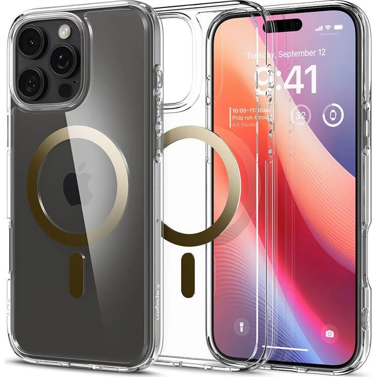 Spigen Ultra Hybrid MagSafe Cover til iPhone 16 Pro Max - Guld