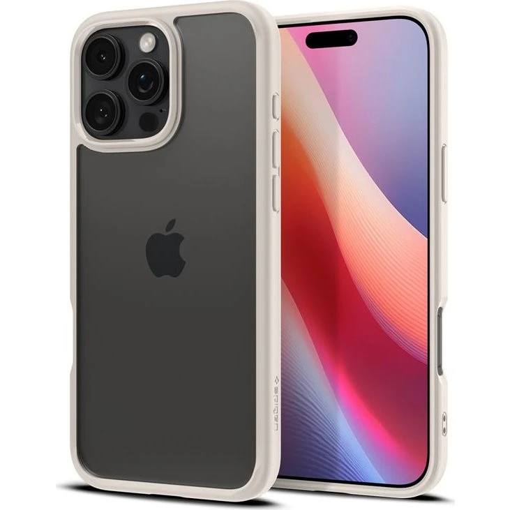 Spigen Ultra Hybrid Case til iPhone 16 Pro - Natural Titanium