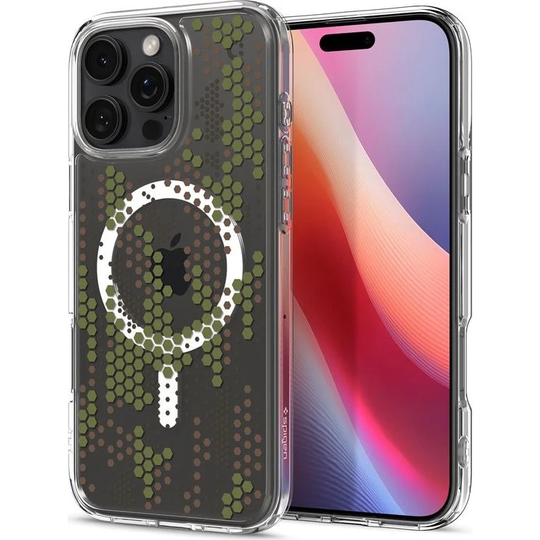 Spigen Ultra Hybrid MagSafe til iPhone 16 Pro - Digital Camo