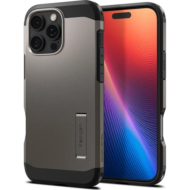 Spigen Tough Armor MagSafe til iPhone 16 Pro - Gunmetal
