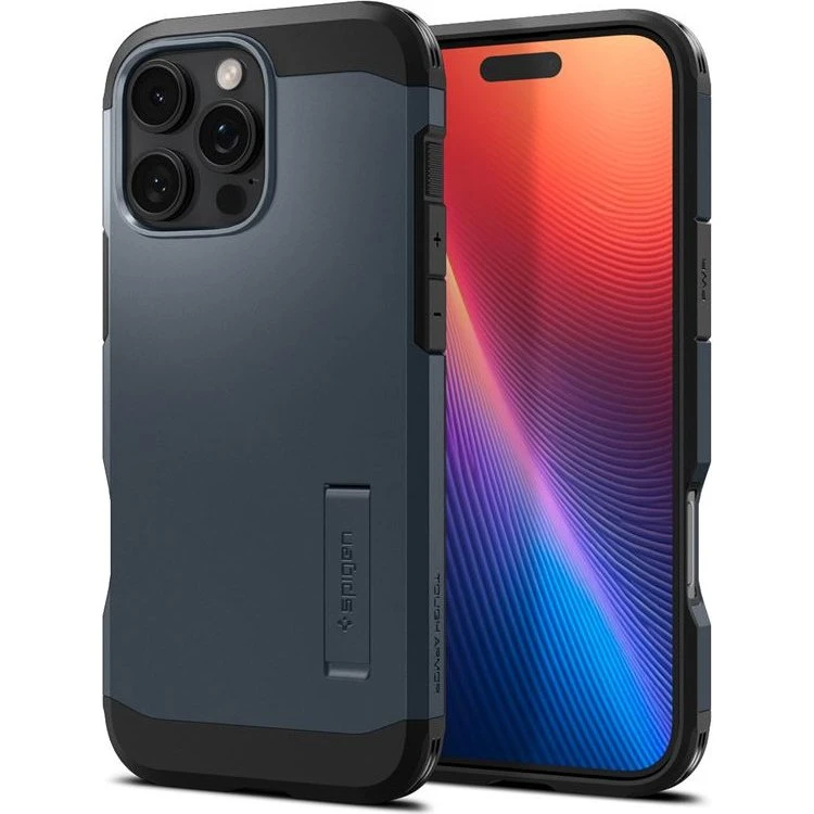 Spigen Tough Armor MagSafe til iPhone 16 Pro - Metal Slate