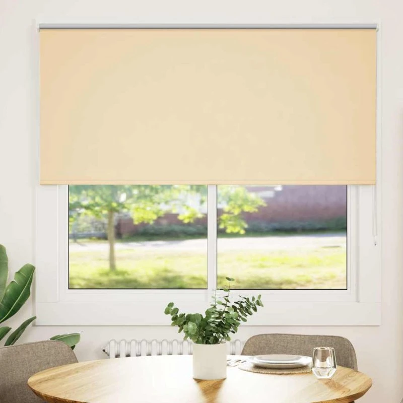 vidaXL Mørklægningsrullegardin 145x150 cm - Beige