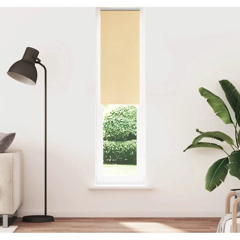 vidaXL mørklægningsrullegardin 60x230 cm, beige polyester