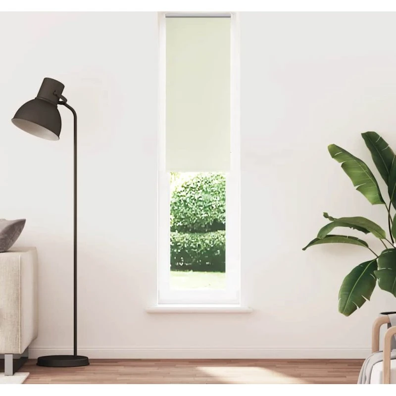 vidaXL mørklægnings-rullegardin 40x210 cm, råhvid polyester
