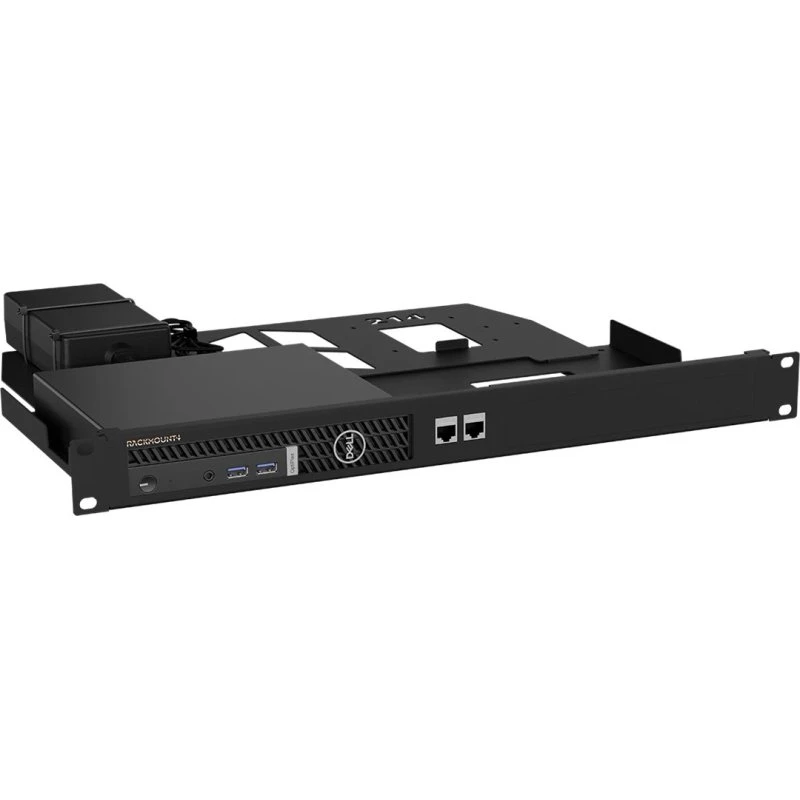 Rackmount.IT RM-DE-T2 1U Rackmonteringsbeslag, Sort
