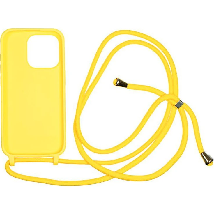 Mobile Origin Lanyard Case til iPhone 15 Pro - Gul