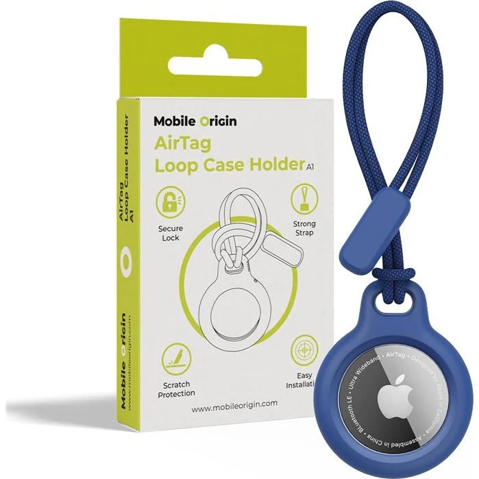Mobile Origin A1 Airtag Loop Case Holder - Blå