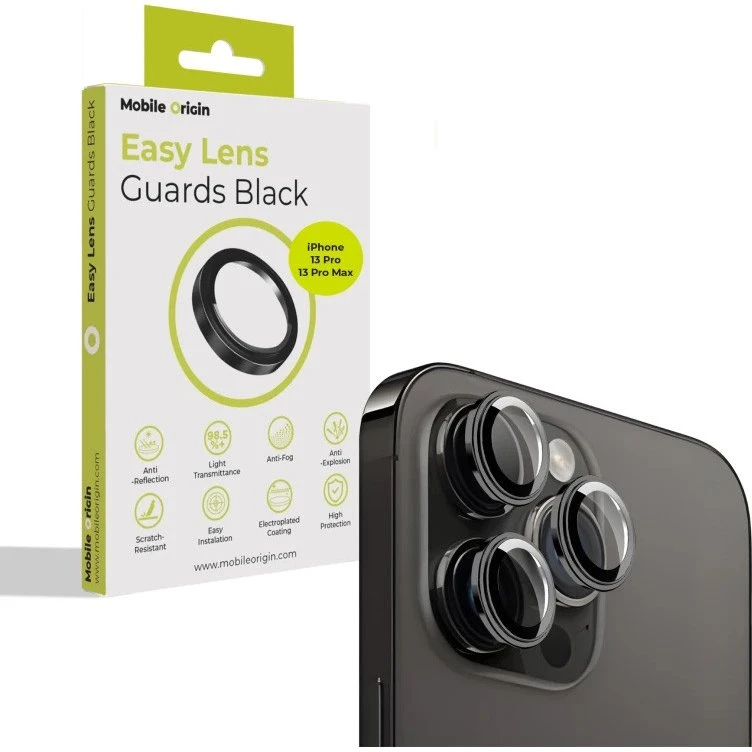 Mobile Origin Easy Lens Guards til iPhone 17 Air - Sort