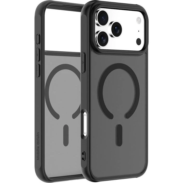 Mobile Origin Hybrid MagSafe Case til iPhone 17 Pro Max - Mat Sort