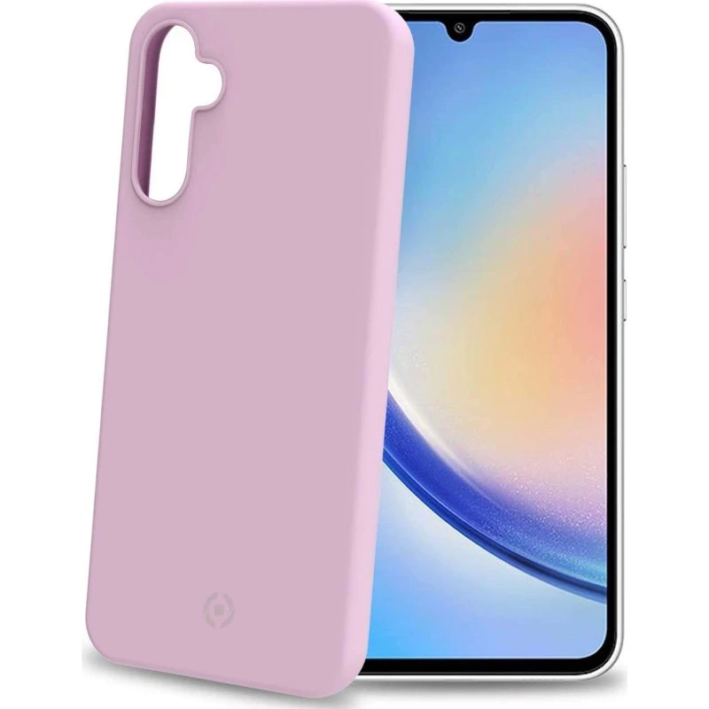 Celly Cromo Soft Cover til Samsung Galaxy A34 5G - Pink