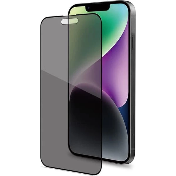 Privacy Screen Protector iPhone 15 - Hærdet glas med 9H hårdhed