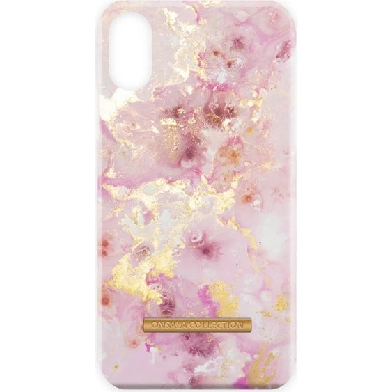 Onsala Shine RoseGold Marble Cover til iPhone XR