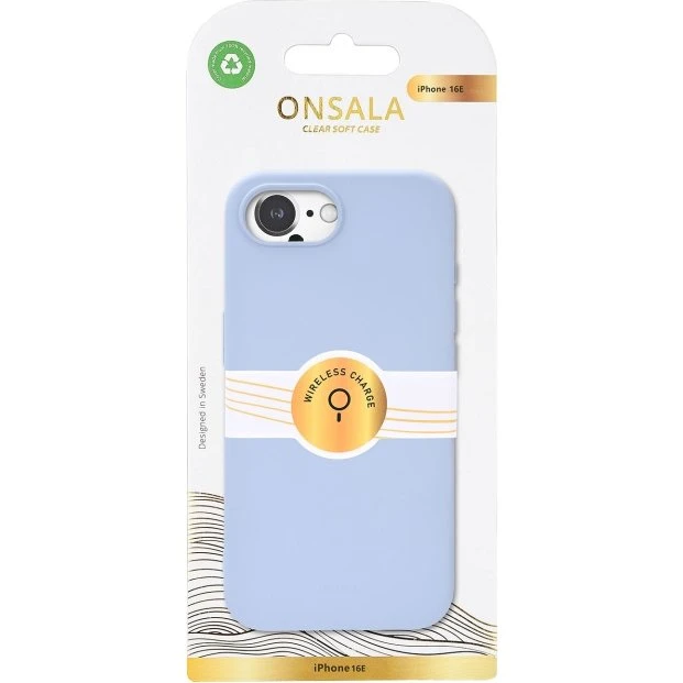 Onsala MagSerie Silicone Cover til iPhone 16e/17e - Summer Sky