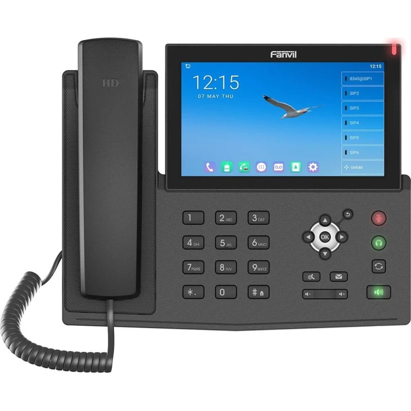 Fanvil X7A IP-telefon - 7" Touchskærm, WiFi & 20 linjer, sort