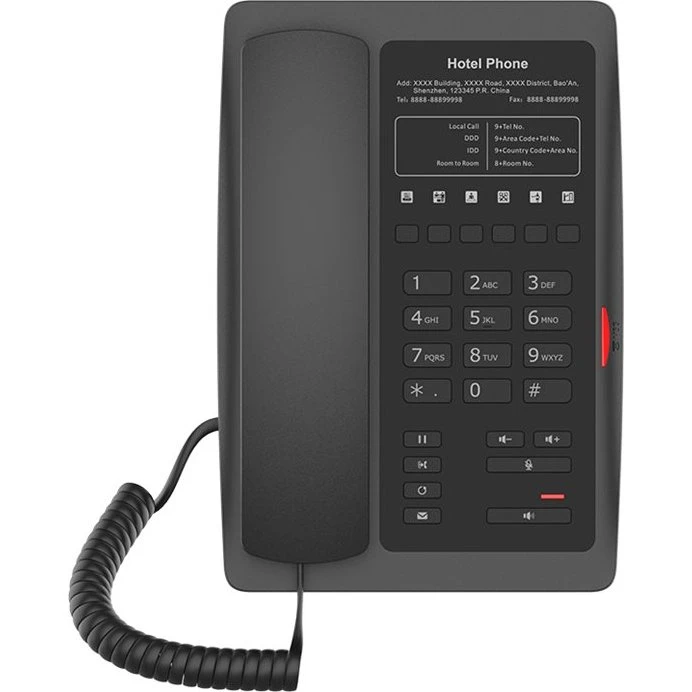Fanvil H3W VoIP-telefon med WiFi og PoE - Sort