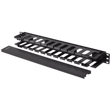 Lanberg Stativkabelorganisator Type A Sort 1U 19"