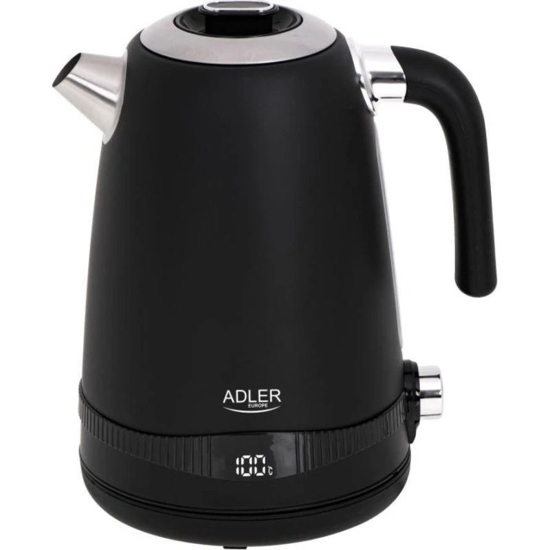 Adler AD 1295b Elkedel 1,7L - Sort med temperaturvalg