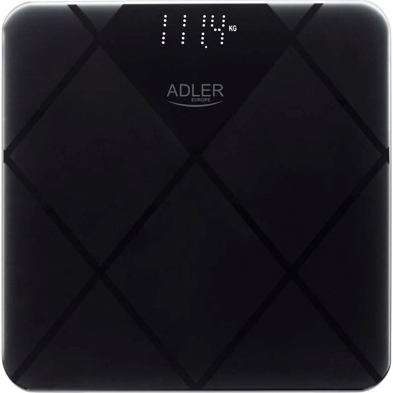 Adler Digital Badevægt, Sort Design (180 kg)