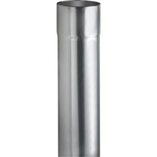 VMzinc nedløbsrør, Ø76x0,7 mm, 3 meter, blank zink