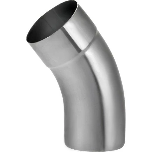 VMzinc bøjning, 40°, Ø76 mm, blank titanzink