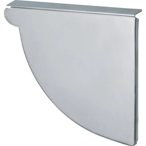 VMzinc endebund nr. 12, 333 mm, højre, til kvartrund arkitekt tagrende