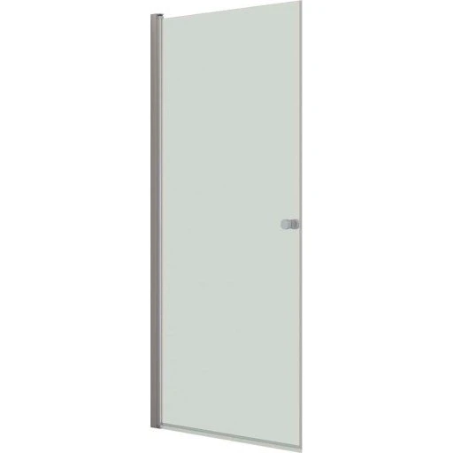 Dansani Match brusedør model A, 97 cm, klart glas, satin profil