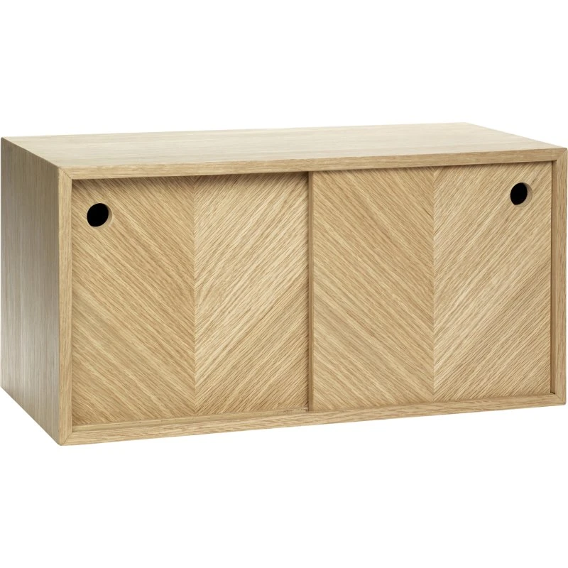 HÜBSCH Herringbone Reol Natur - 40