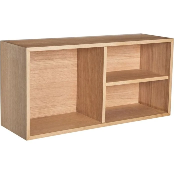 Hübsch Collect hylde i egetræsfiner og MDF, 62x20x30 cm