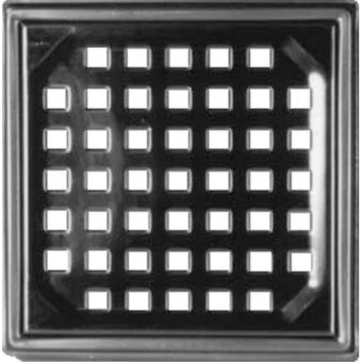 Purus MaxiFlex afløbsrist og ramme i rustfrit stål, 154,2x154,2 mm