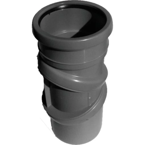 Jotiflex rørbøjning 0-90°, Ø75 mm, drejbar, grå