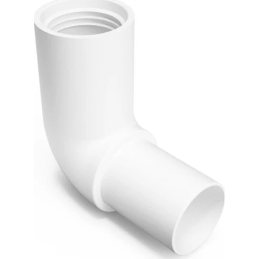 Purus afløbsbøjning 90°, Ø32 mm, hvid PP-plast