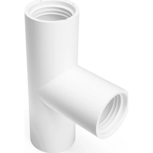Purus grenrør 90°, Ø32 mm, hvid plast